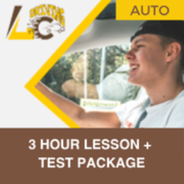 Driving School Driving Test - 3 Hour Auto Lesson & Test Package