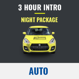 Driving School Automatic - Auto 3 Hour Introduction Night Package