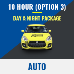 Driving School Day and Night Mixed - Auto 10 Hour Mixed Driving Package - Option 3