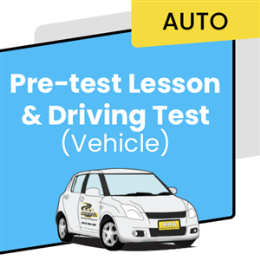 Driving School Driving Test Packages - Automatic Pre-test Lesson & Driving Test (Vehicle)