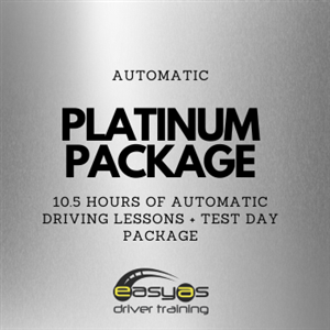 Driving School Automatic Car Gift Vouchers - Platinum Package - 10.5 Hrs Auto Lessons + Test Day Package at EasyAs Driver Training