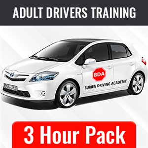 Driving School Adult Packages in Burien and / Or Vashon - 3 Hour ( 2x90 minutes) BTW Package at Burien Driving Academy