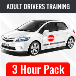 Driving School Adult Packages in Burien and / Or Vashon - 3 Hour ( 2x90 minutes) BTW Package