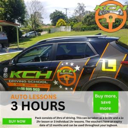 Driving School Driving Lessons - 3 Lesson Pack