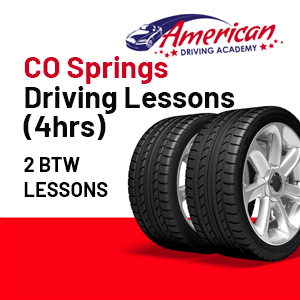 Driving School Lessons - CO Springs BTW Lessons (4HR) at American Driving Academy