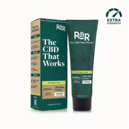 Massage Clinic Products - CBD Pain Relief - R&R CBD 2500 mg FS Cream - 2.5oz
