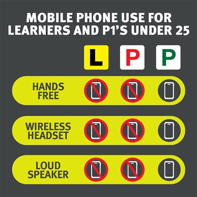 Using mobile phones and other bluetooth rules for learner drivers and P licence holders