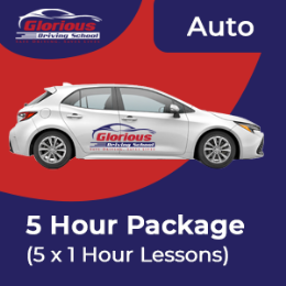 Driving School Packages - 5 Hour Auto Package (5 x 1 Hour Lessons)