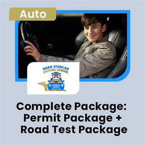 Driving School Packages - Complete Package: Permit Package + Road Test Package at Road Scholar Driving School