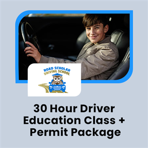 Driving School Course Packages - 30 Hour Driver Education Class + Permit Package at Road Scholar Driving School