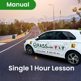 Driving School Packages and Vouchers - 1 Hour Driving Lesson - Manual at Pass with Pip Driving School