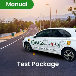 Driving School Test Packages - Test Package - Manual at Pass with Pip Driving School