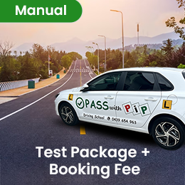 Driving School Test Packages - Test Package + Booking Fee - Manual at Pass with Pip Driving School