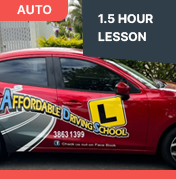Driving School Auto Driving Lessons - 1.5 Hour Lesson Auto at Affordable Driving School