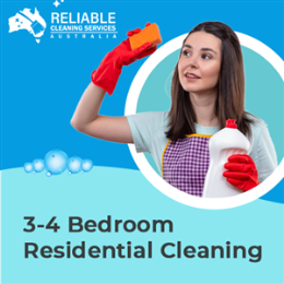 Cleaning and Maintenance Individual Vouchers - 3-4 Bedroom Residential Cleaning