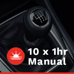 Driving School Manual Vouchers - 10 x 1 hour Manual Car Lessons