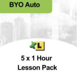 Driving School Packages - BYO Auto 5 x 1 Hour Lesson Pack