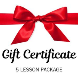 Driving School Gift Certificates - 5 x Driving lesson Gift certificate Package
