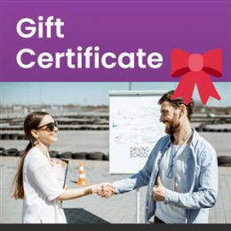 Driving School Digital Gift Cards - Gift Certificate $100