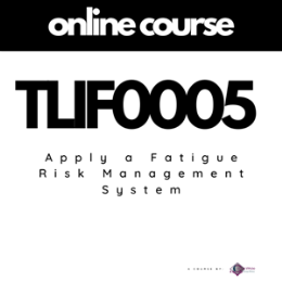 Driving School Online Course - TLIF0005 Apply a Fatigue Risk Management System