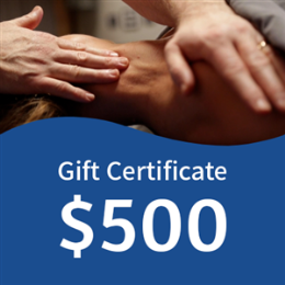 Massage Clinic Gift Certificate - Gift certificate for $500