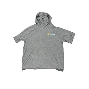 Massage Clinic Apparel - Light Short Sleeve Hoodie at Tri-Covery Massage & Flexibility