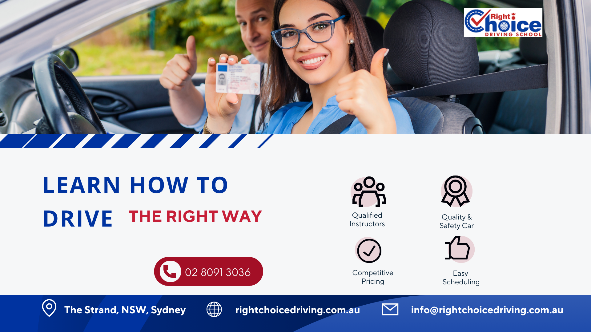 Right choice driving school practice session