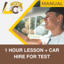 Driving School Driving Test - 1 Hour Manual Lesson & Car Hire for Test Day
