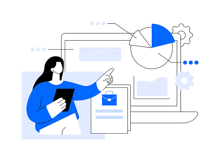 Abstract Autmoation Illustration