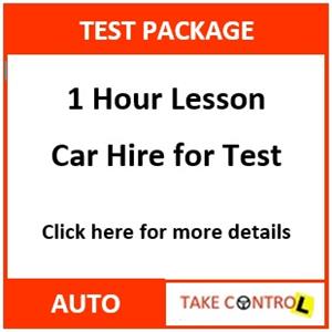 Driving School Packages - Test Package at Take Control Driver Training