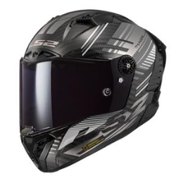 Driving School Road Helmets - LS2 FF805 Thunder Carbon Helmet - Volt Black / Grey 06