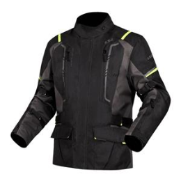 Driving School Jackets - LS2 Narvik Men's Jacket - Grey / Black / Hi-Vis Yellow
