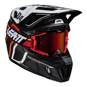 Driving School Off Road Helmets - Leatt 2025 9.5 Helmet Kit - Carbon / White at Top Rider Gladstone