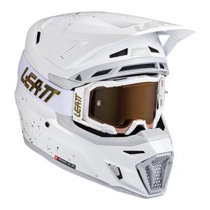 Driving School Off Road Helmets - Leatt 2026 8.5 Helmet Kit - White at Top Rider Gladstone
