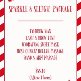 Salon, Barber & Beauty Shops Treatment Gift Vouchers - SPARKLE & SLEIGH PACKAGE