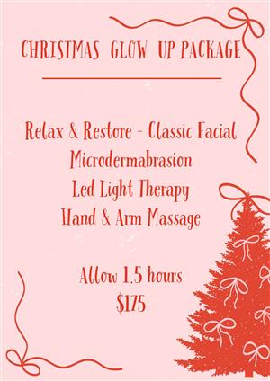 Salon, Barber & Beauty Shops Treatment Gift Vouchers - CHRISTMAS GLOW UP PACKAGE at Bay Harmony Skin & Body