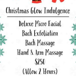 Salon, Barber & Beauty Shops Treatment Gift Vouchers - CHRISTMAS GLOW INDULGENCE PACKAGE