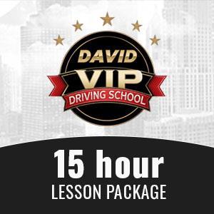 Driving School Lesson Packages - 15 Hour Lesson Package at David VIP Driving School