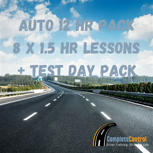 Driving School Auto Lessons + Test - Auto Driving Lessons - 12 Hour Package + Test Day Package at Complete Control Driver Training