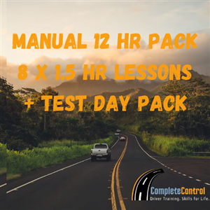 Driving School Manual Lessons + Test - Manual Driving Lessons - 12 Hour Package + Test Day Package at Complete Control Driver Training