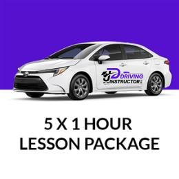 Driving School Packages - 5 x 1 Hour Lesson Package