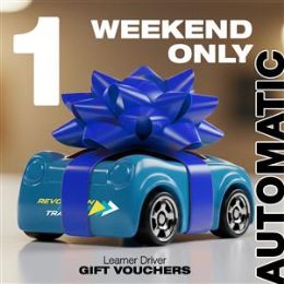 Driving School ACT Learner Driver Gift Vouchers - 1X1 Weekend Auto Driving Lesson Gift Voucher