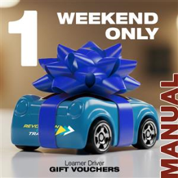 Driving School ACT Learner Driver Gift Vouchers - 1X1 Weekend Manual Driving Lesson Gift Voucher