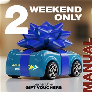 Driving School ACT Learner Driver Gift Vouchers - 2X1 Weekend Manual Driving Lesson Gift Voucher at Revolution Driver Training