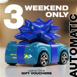 Driving School ACT Learner Driver Gift Vouchers - 3X1 Weekend Auto Driving Lesson Gift Voucher