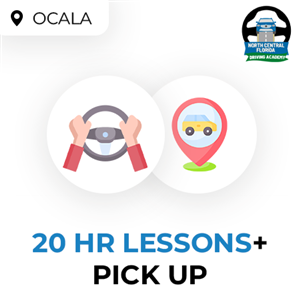Driving School Packages Ocala - 20 Hour Package - With Pick Up at North Central Florida Driving Academy