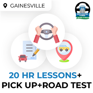 Driving School Packages Gainesville - 20 Hour Package - With Pick Up + Road Test at North Central Florida Driving Academy