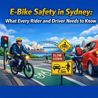E-Bike Safety in Sydney: What Every Rider and Driver Needs to Know