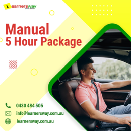 Driving School 1 /5 Hour Manual Lessons - Beginners Package (Manual)