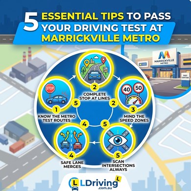 5 Essential Tips to Pass Your Driving Test at Marrickville Metro